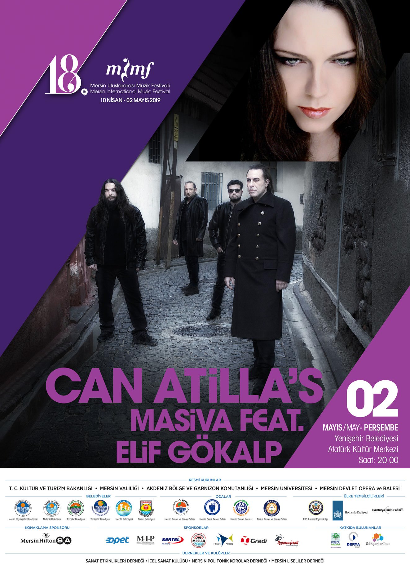 Can Atilla ve Elif Gökalp, festival kapanış konseri için Mersin?de
