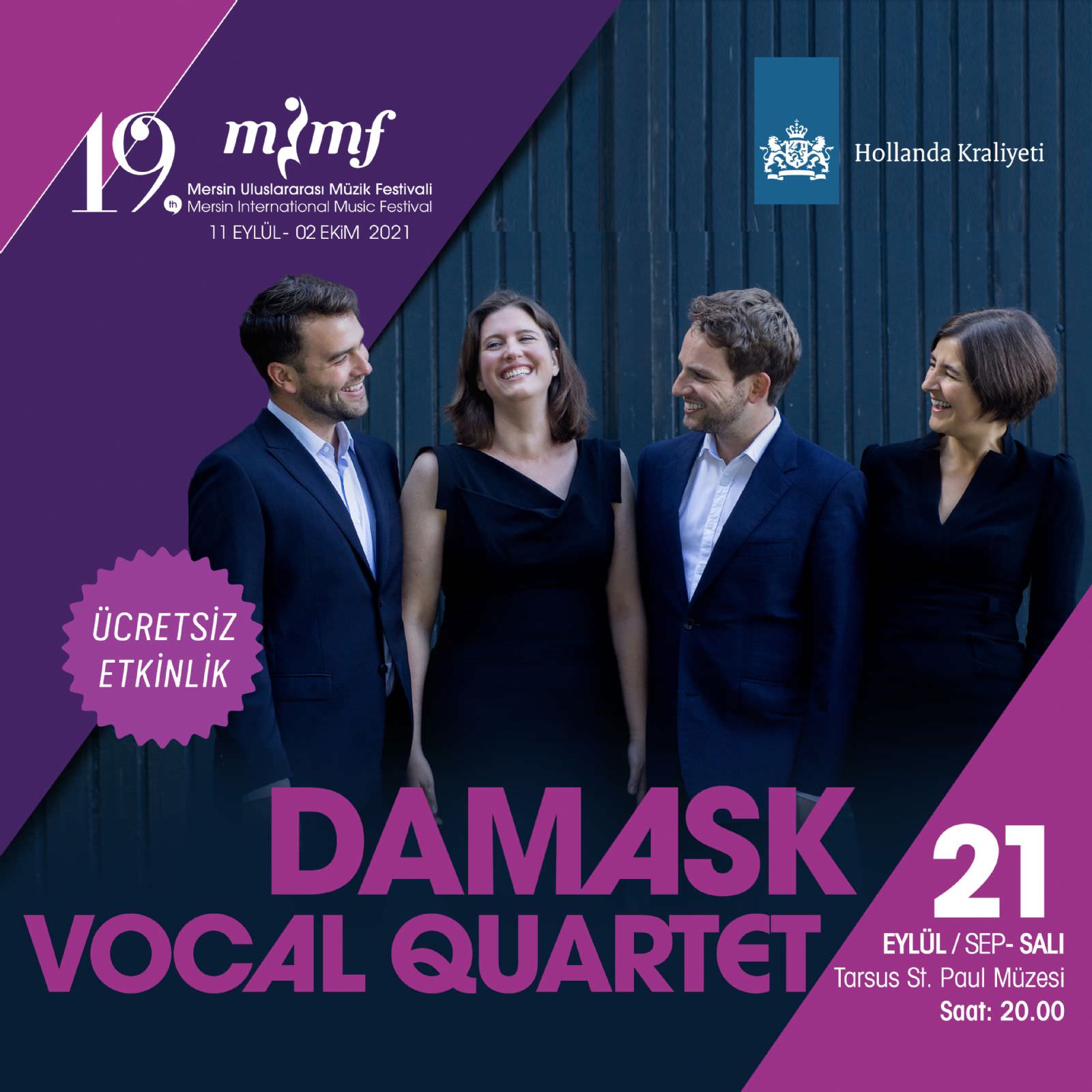 DAMASK Vocal Quartet, Hollanda