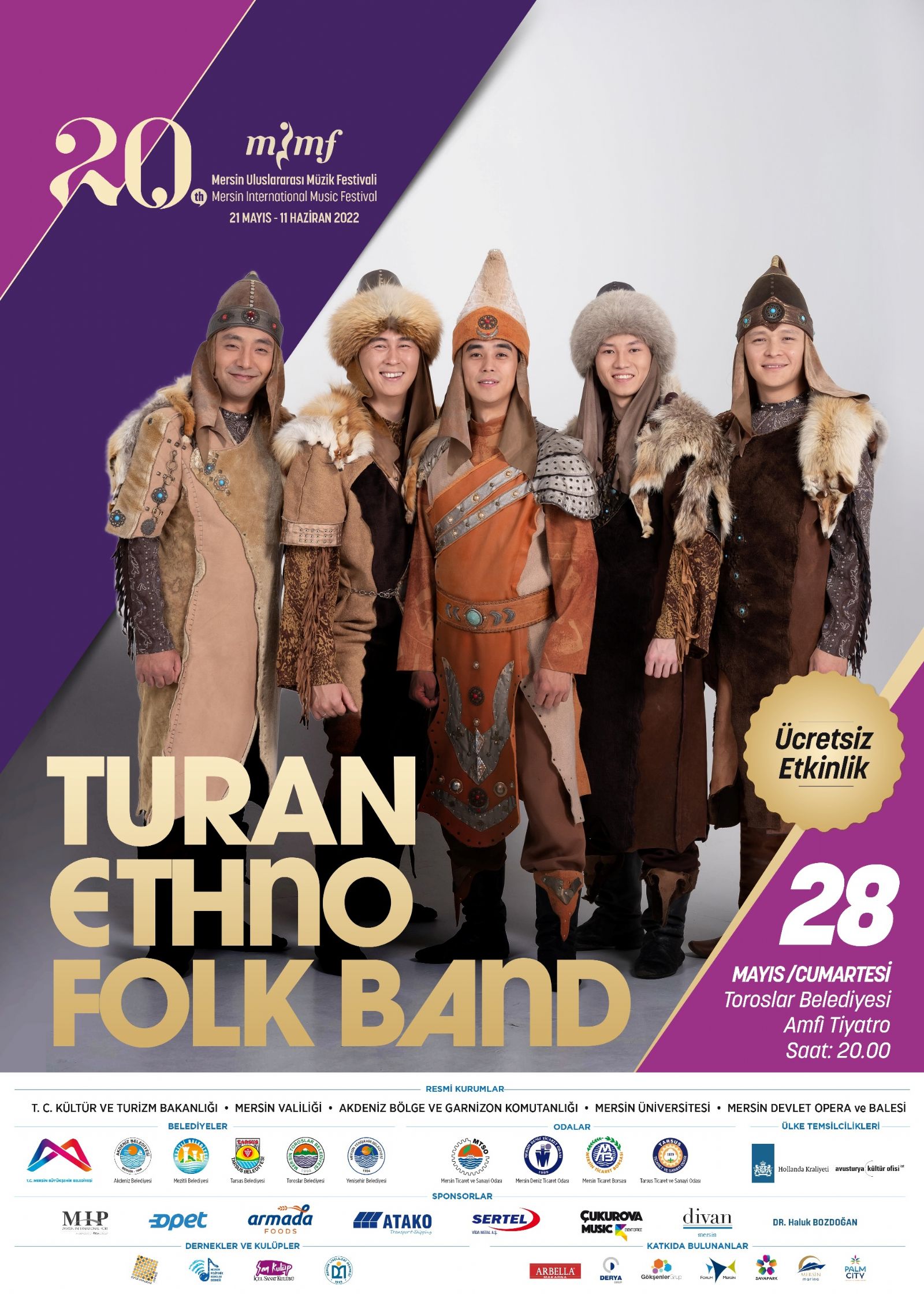 Turan Ethno Folk Band Mersin'de.