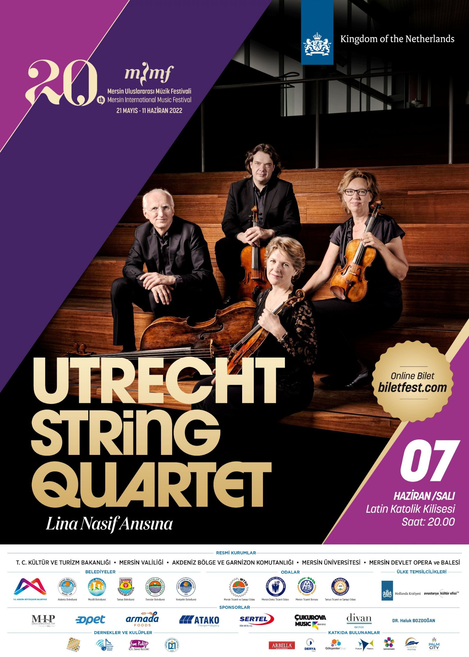 UTRECHT STIRING QUARTET/Ressam Lina Nasif Anısına