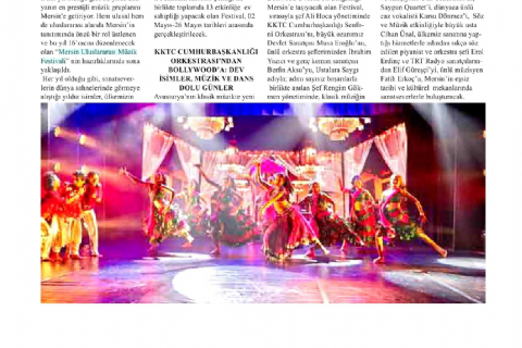 16. Mersin Uluslararası Müzik Festivali