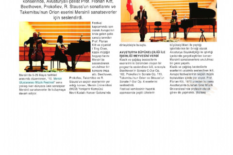 16. Mersin Uluslararası Müzik Festivali