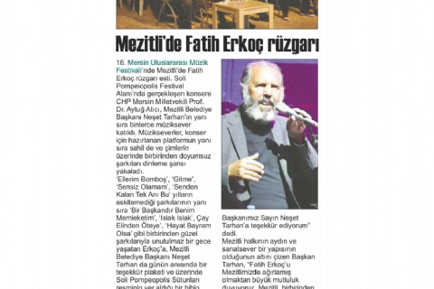 16. Mersin Uluslararası Müzik Festivali