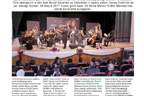 16. Mersin Uluslararası Müzik Festivali