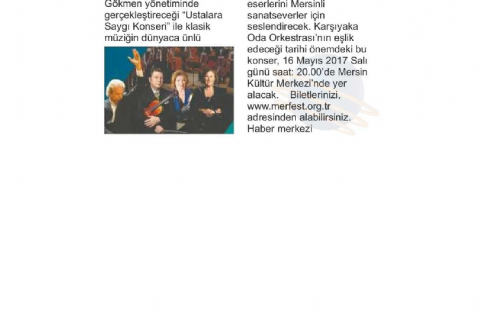 16. Mersin Uluslararası Müzik Festivali