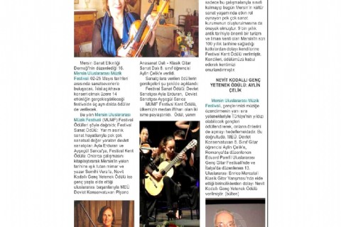 16. Mersin Uluslararası Müzik Festivali