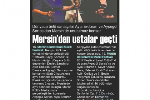 16. Mersin Uluslararası Müzik Festivali