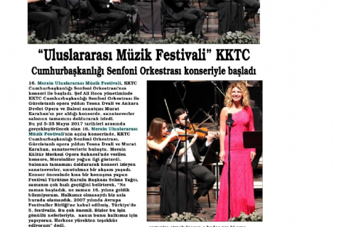 16. Mersin Uluslararası Müzik Festivali
