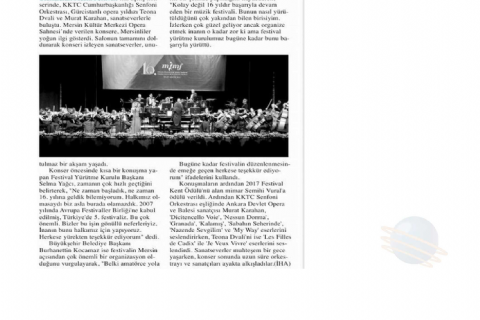 16. Mersin Uluslararası Müzik Festivali