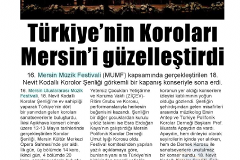 16. Mersin Uluslararası Müzik Festivali