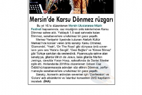 16. Mersin Uluslararası Müzik Festivali