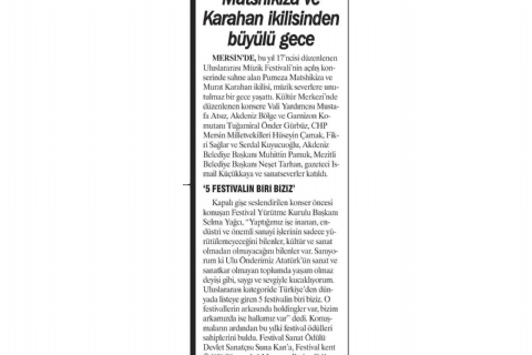 17. Mersin Uluslararası Müzik Festivali