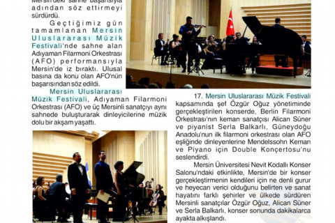 17. Mersin Uluslararası Müzik Festivali