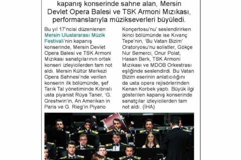 17. Mersin Uluslararası Müzik Festivali