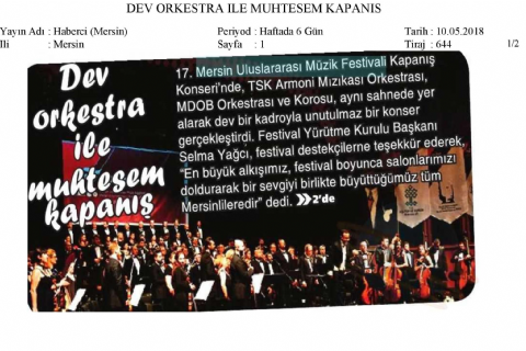 17. Mersin Uluslararası Müzik Festivali