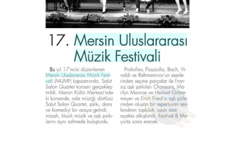 17. Mersin Uluslararası Müzik Festivali