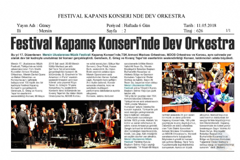 17. Mersin Uluslararası Müzik Festivali