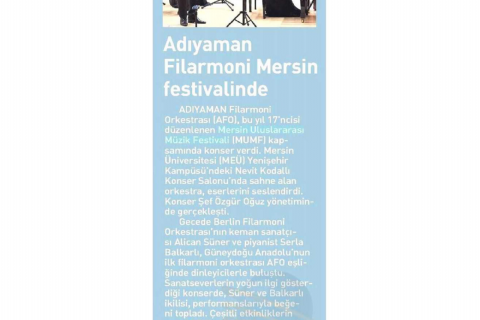 17. Mersin Uluslararası Müzik Festivali