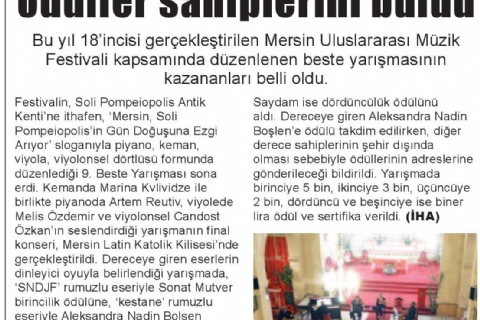 18. Mersin Uluslararası Müzik Festivali