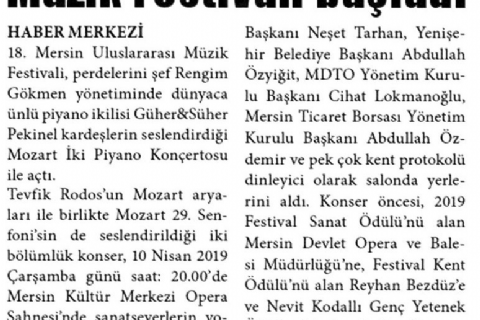 18. Mersin Uluslararası Müzik Festivali