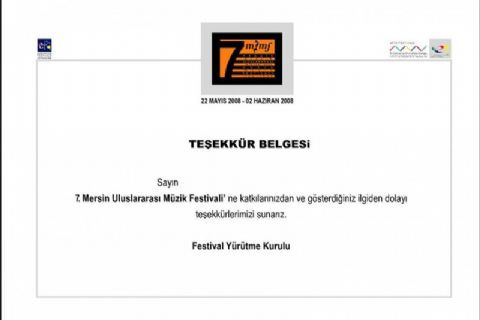 Derneğimizce Verilen Plaketler ve Teşekkür Belgeleri