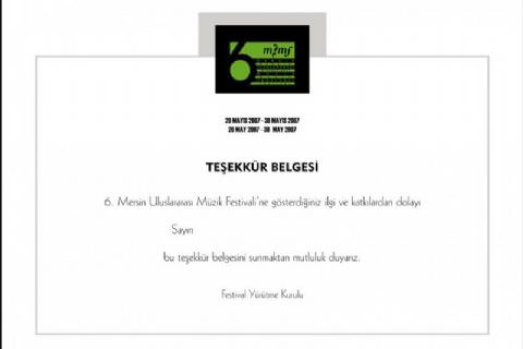 Derneğimizce Verilen Plaketler ve Teşekkür Belgeleri