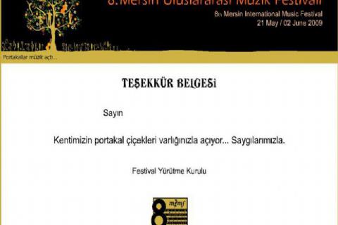 Derneğimizce Verilen Plaketler ve Teşekkür Belgeleri