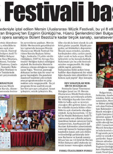 19. Mersin Uluslararası Müzik Festivali
