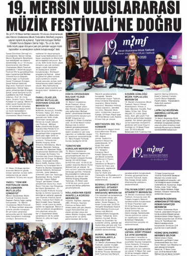 19. Mersin Uluslararası Müzik Festivali