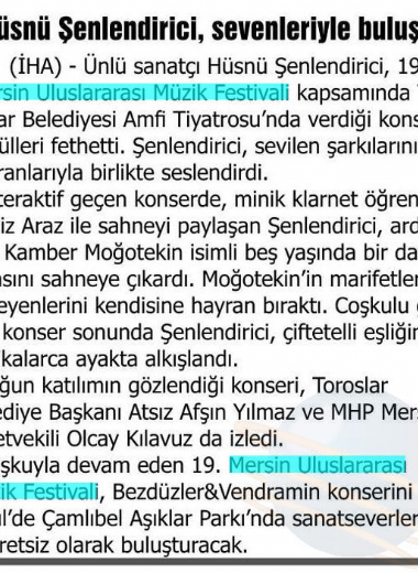 19. Mersin Uluslararası Müzik Festivali