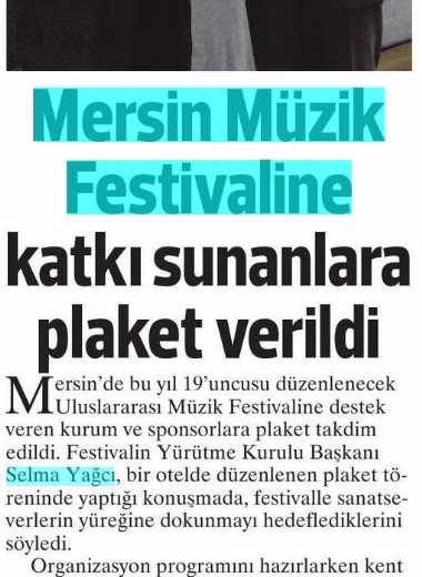 19. Mersin Uluslararası Müzik Festivali