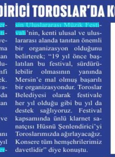 19. Mersin Uluslararası Müzik Festivali