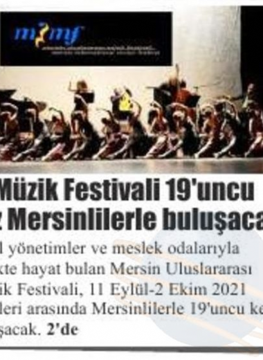 19. Mersin Uluslararası Müzik Festivali