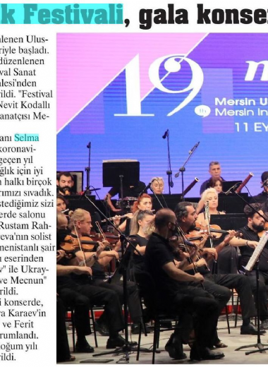 19. Mersin Uluslararası Müzik Festivali