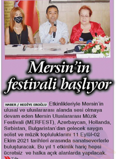 19. Mersin Uluslararası Müzik Festivali