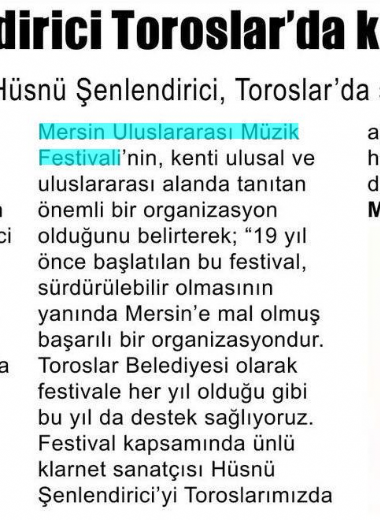 19. Mersin Uluslararası Müzik Festivali