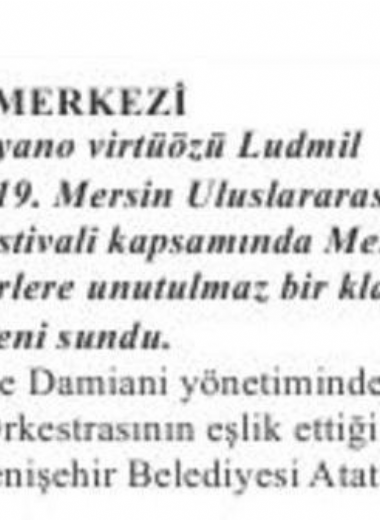 19. Mersin Uluslararası Müzik Festivali