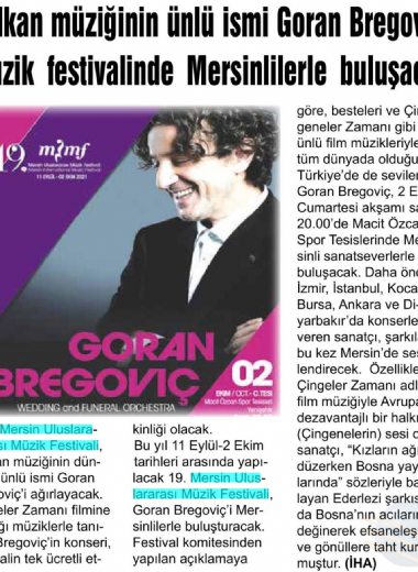 19. Mersin Uluslararası Müzik Festivali