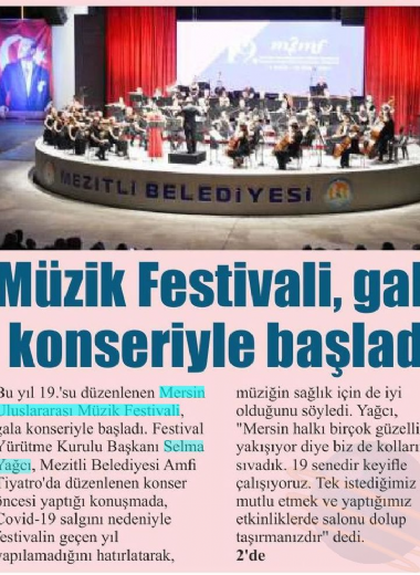 19. Mersin Uluslararası Müzik Festivali