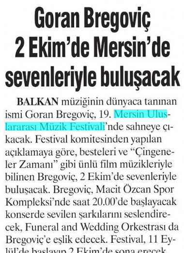 19. Mersin Uluslararası Müzik Festivali