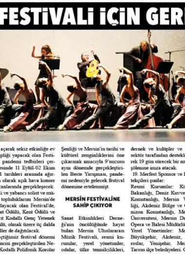 19. Mersin Uluslararası Müzik Festivali