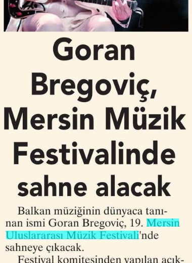 19. Mersin Uluslararası Müzik Festivali
