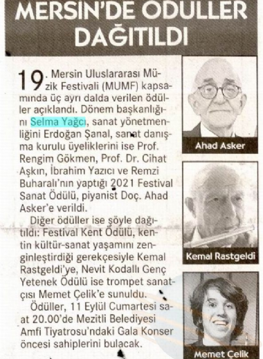 19. Mersin Uluslararası Müzik Festivali