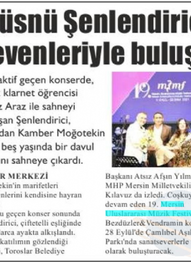 19. Mersin Uluslararası Müzik Festivali