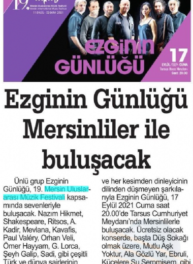 19. Mersin Uluslararası Müzik Festivali