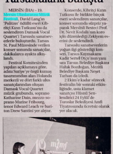 19. Mersin Uluslararası Müzik Festivali