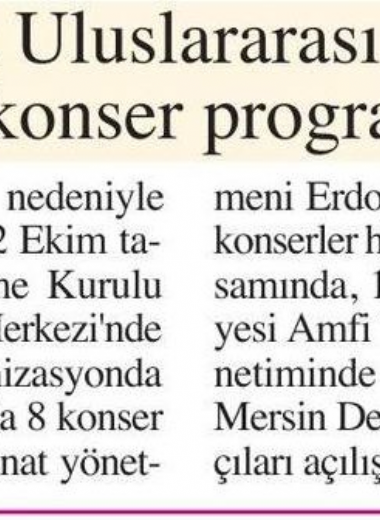 19. Mersin Uluslararası Müzik Festivali