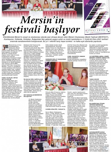 19. Mersin Uluslararası Müzik Festivali