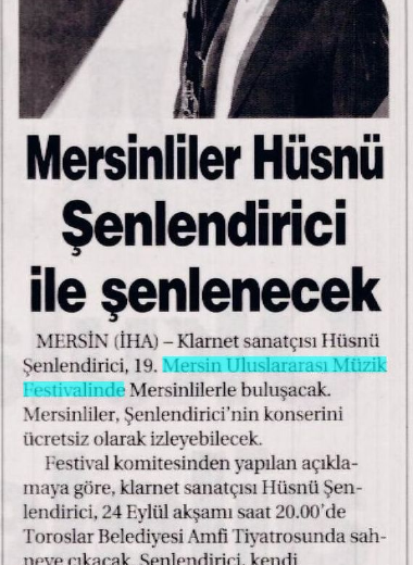 19. Mersin Uluslararası Müzik Festivali