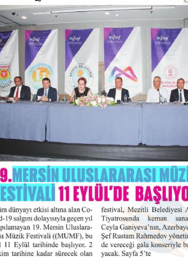 19. Mersin Uluslararası Müzik Festivali